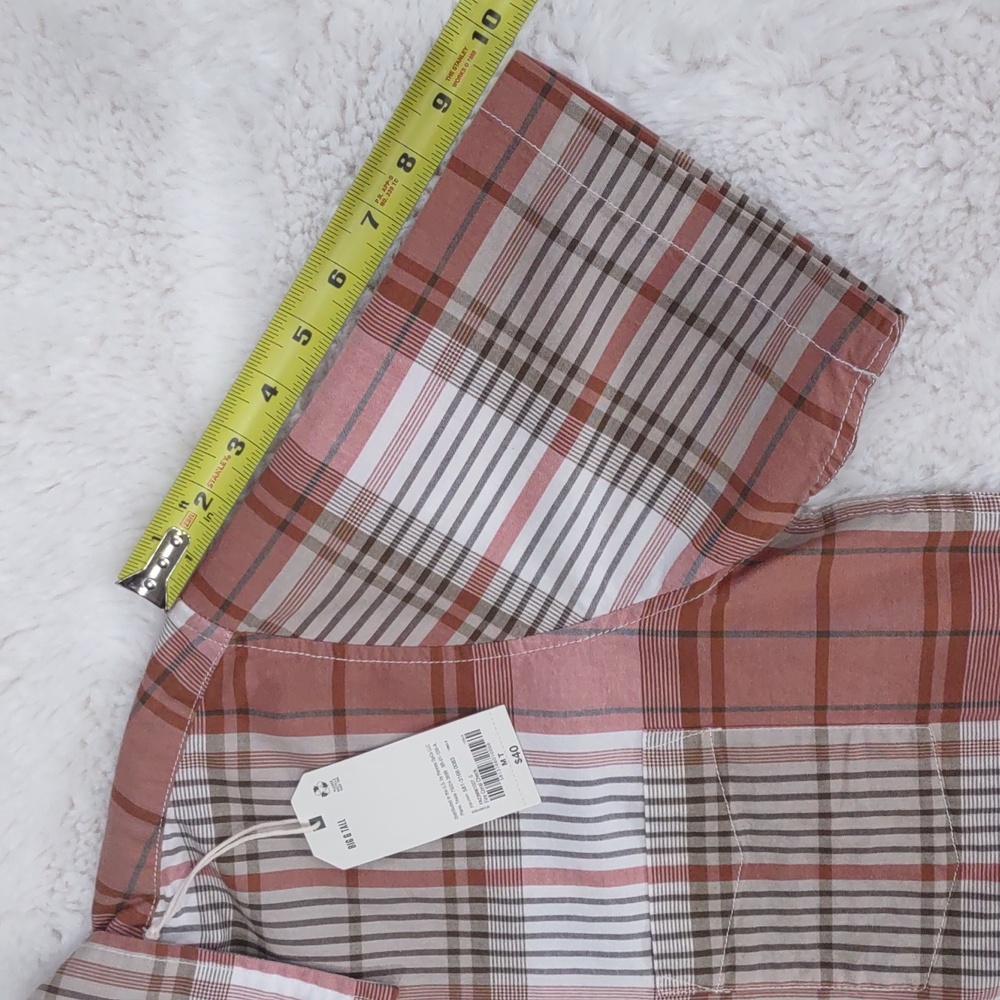 MUTUAL WEAVE Plaid Shirt - Brown and Pink - Picture 11 of 15